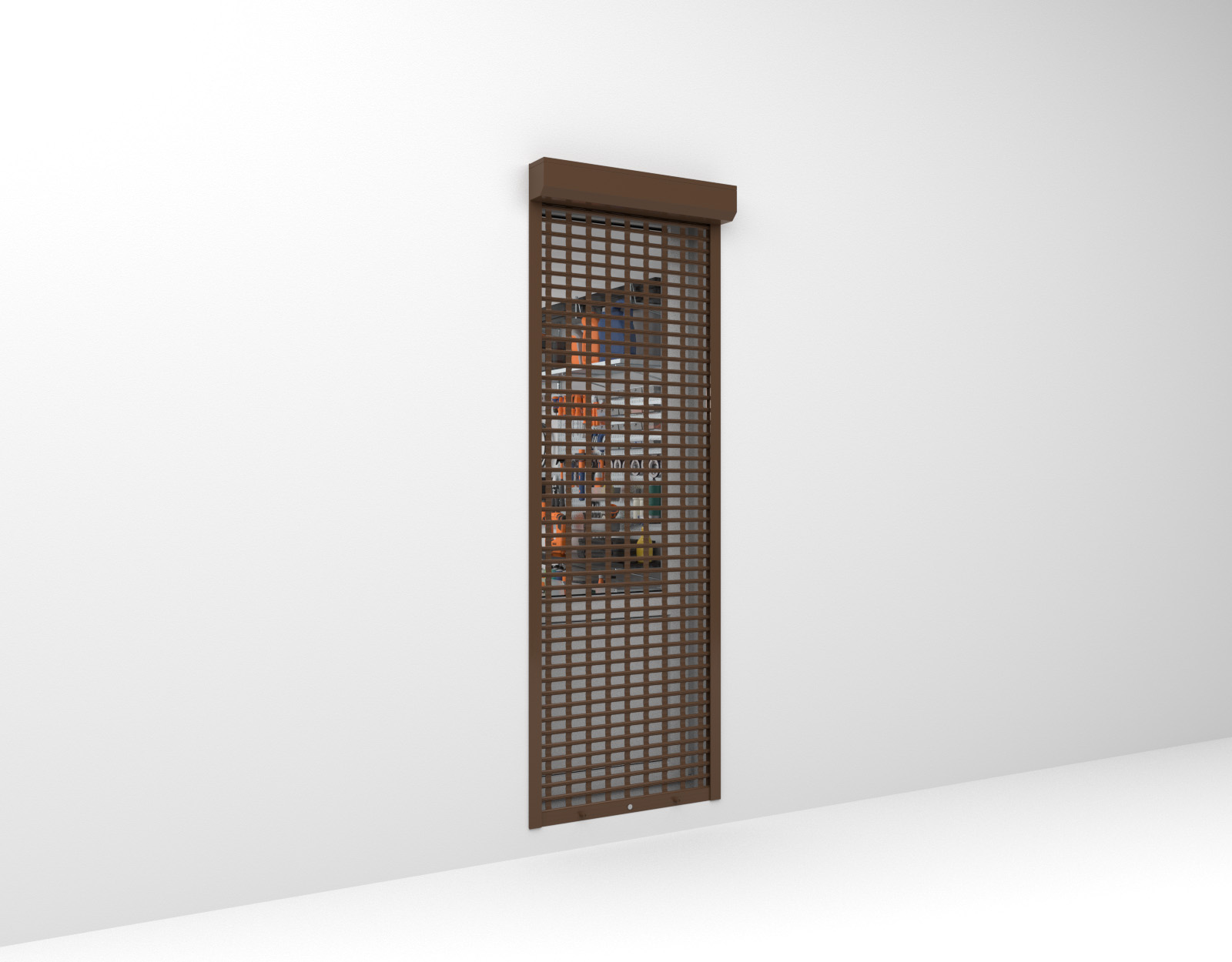 Рольставни На двери Решетчатые