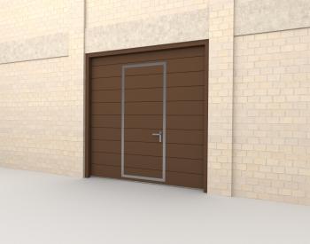 Секционные с калиткой  M-гофр Trend