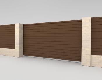 Откатные ворота S-гофр  